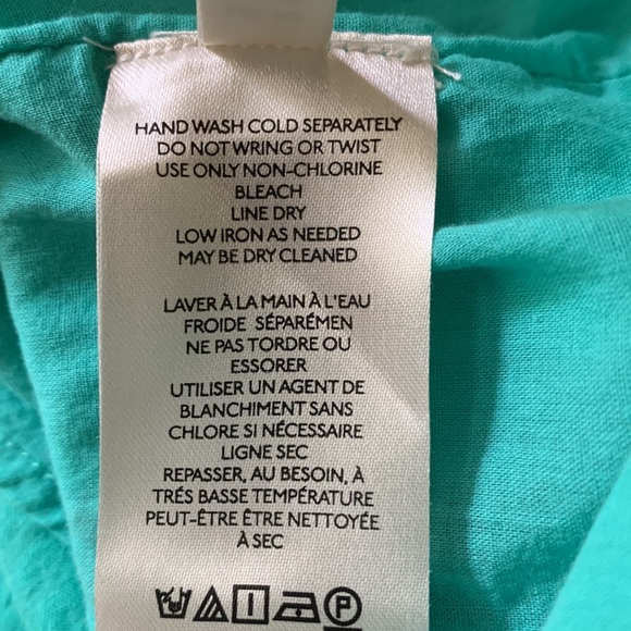 Anthropologie Maeve Embroidered Fully Lined Top with Gathered Sleeves- Like New - Picture 8 of 10